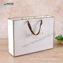 Personalized Gold Foli Paper Packaging Printing Service Bag with Logo